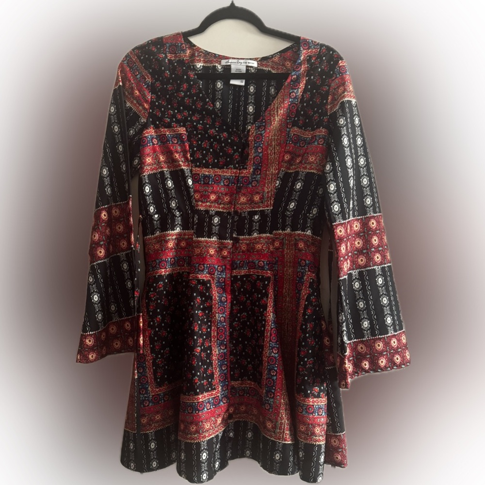 American Rag Multicolor Patchwork Tunic - image 1